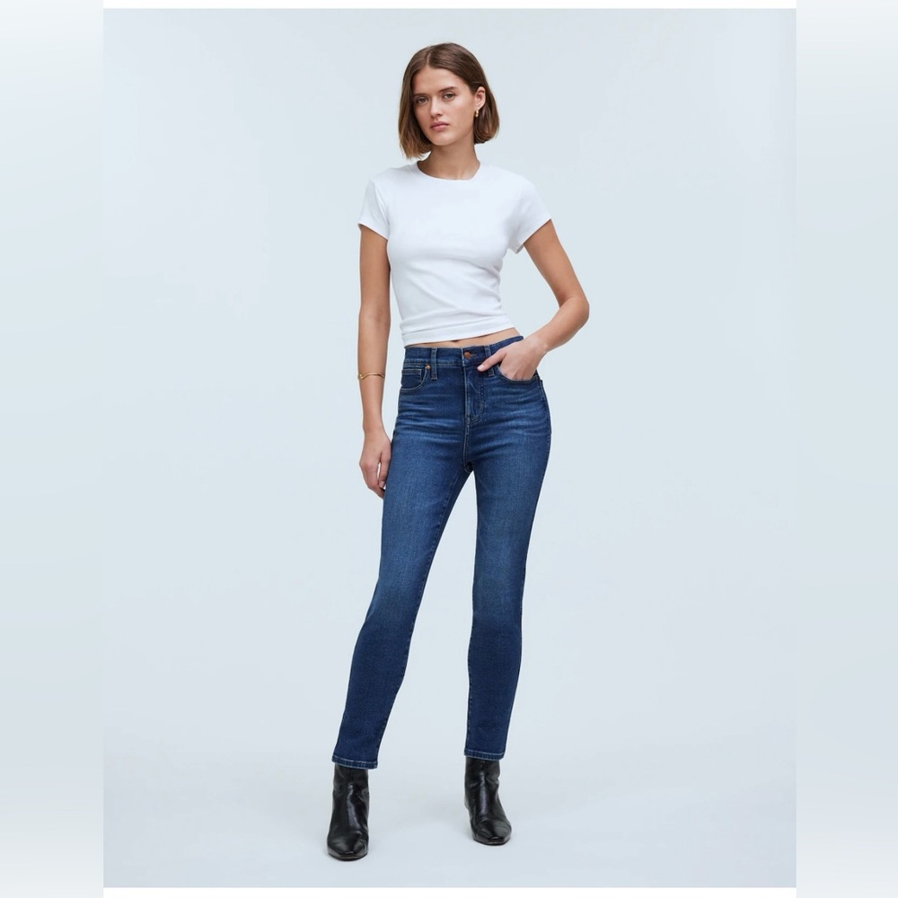 NWT Madewell Stovepipe Jeans, Pendleton Wash, Size 26